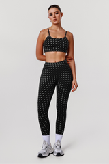 Women's Sports Polka Dot Bra Leggings Two-Piece Set