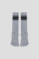 Women's Non-Slip Grip Sole Long Tube Sports Pilates Socks