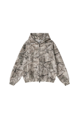 Men's Winter Camo Zip Up Fleece-Lined Hooded Jacket