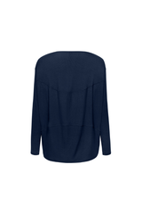 Modal turtle-back long-sleeved top
