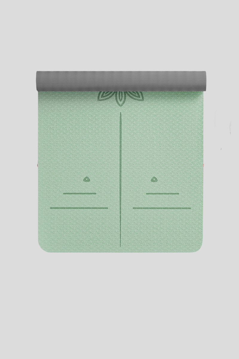 Women's TPE Non Slip Alignment Yoga Mat Strap - Multicolor