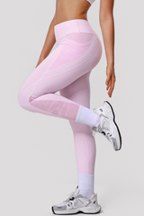 Women's Athletic Side Mesh Patchwork And Pocketed Leggings