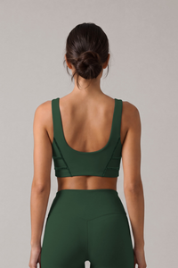 Women's Athletic Nude-Feel High Stretch Wide Straps Bra