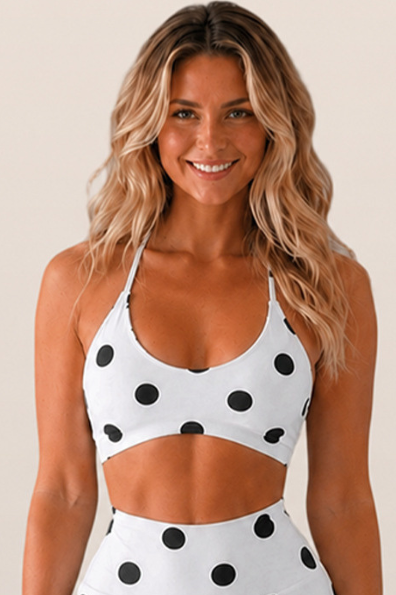 Women's Leopard Print Halter Tie Sports Yoga Bra