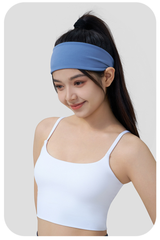 Women's solid color sports headband
