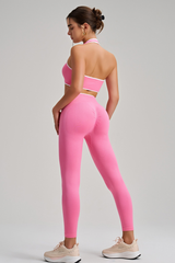 Sports bra, yoga pants, and set