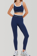 Color-contrast quick-drying yoga set