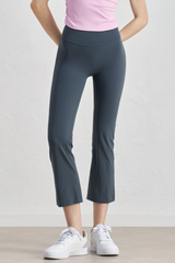 Women's Athletic Lycra High Stretch Naked Feel Flared Pants
