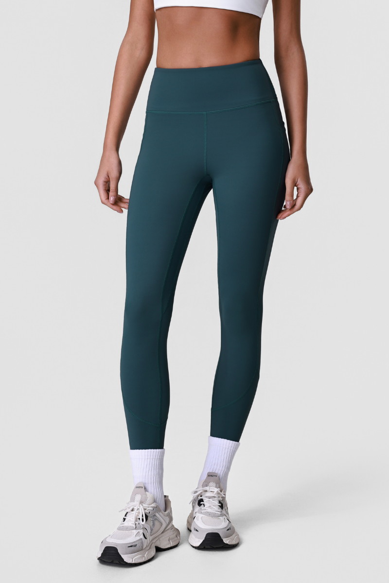 Women's Sports Side Pocket Hip-Lifting Solid Yoga Leggings