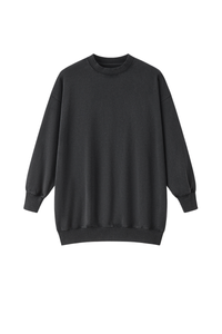 Women's Fall 100% Cotton Drop-Shoulder Long Sweatshirt Dress
