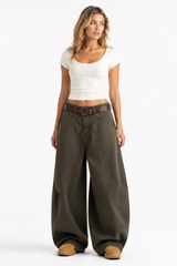Women's High Waist Baggy Wide Leg Jeans