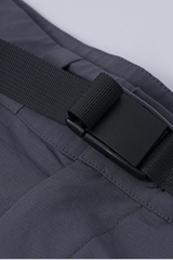 Men's Lightweight Buckle Belt and Zip Pocket Sports Pants