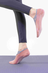 Women's Silicone Non-Slip Cross-Strap Pilates Yoga Socks
