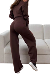 Double-opening zipper fitted sweater set