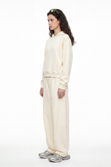 Women's Fall Set:Heavyweight Hoodie And Curved Sweatpants