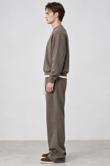Men's Heavyweight Heathered Sweatshirt And Sweatpants Set