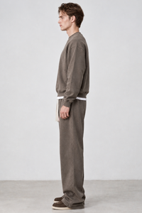 Men's Heavyweight Heathered Sweatshirt And Sweatpants Set