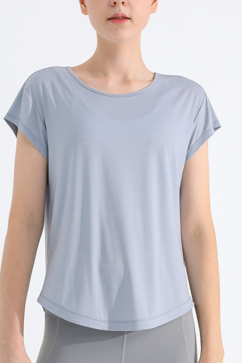 Women's Summer Cooling Quick-Dry Mesh Panel Sports T-shirt