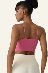 Women's U-neck Padded  Spaghetti-Strap Tank Top