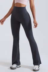 Women’s high-waisted  flare pants.