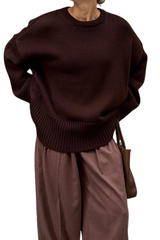 Turtleneck knitted round-necked sweater