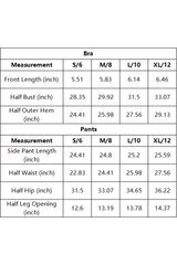 Women's Fake Two Piece Bra & High Waist Capri Leggings Set
