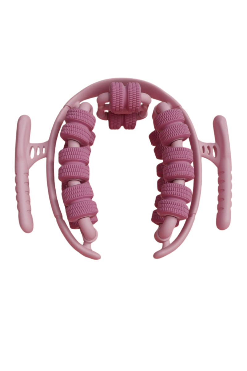 28 Wheels Dual-Handle Ring Roller Leg Massager