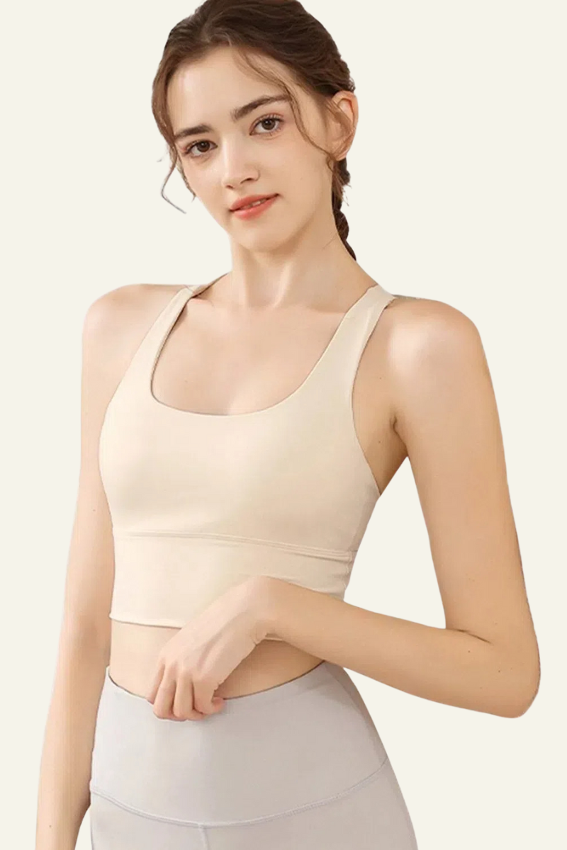 Women's Athletic Cross Back U-neck Bra