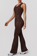 Women's Pleated Butt-Lifting Backless Half-Zip Jumpsuit