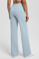 Sand-washed air-loft yoga long pants