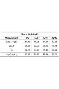 Women's Striped Fold Over High Waist Workout Shorts