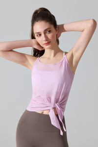 Women's Sweat-Wicking Breathable Side-split Yoga Tank Top
