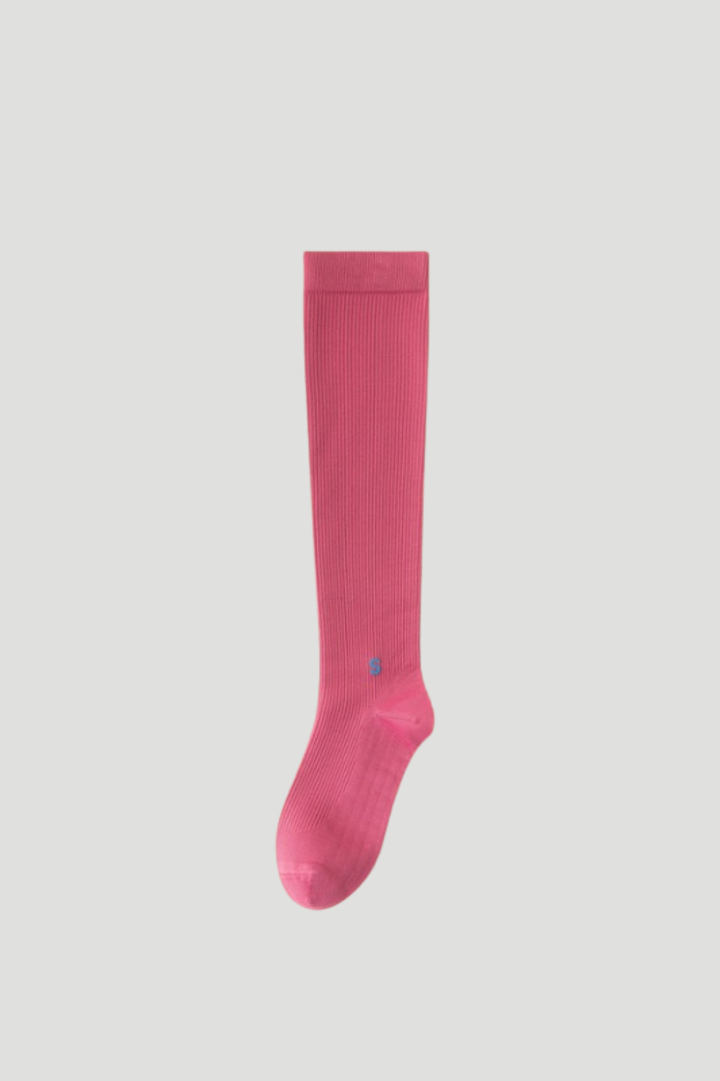 Women's Summer 100% Slimming Solid Athletic Knee-High Socks