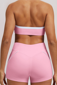 Women's High-waisted Pleated  Sport Shorts