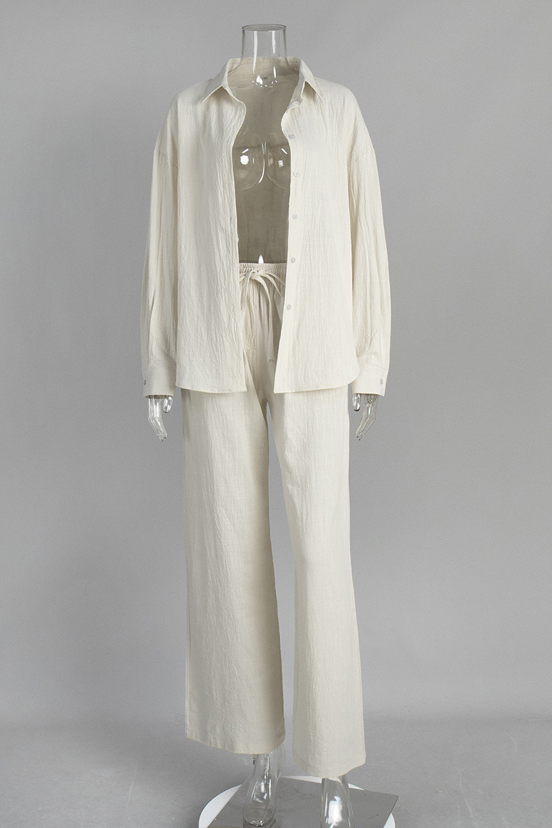 100% cotton shirt and long pants set