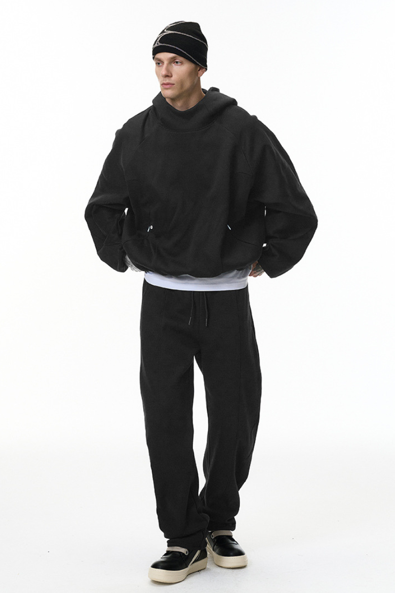 Men's Fall Set:Relaxed Fleece Hoodie And Sweatpants