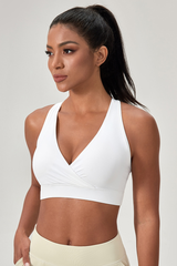 Women’s V-Neck Racerback Sculpt Sports Bra