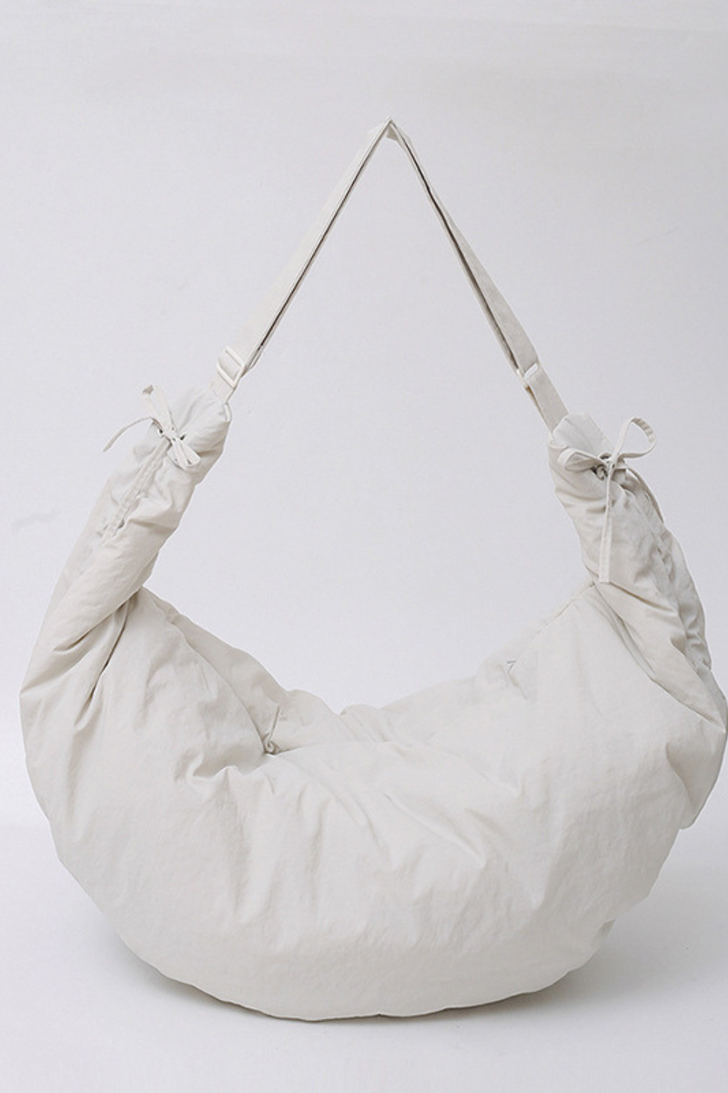 Women's Solid Large-Capacity Pleated Cloud-Shaped Bag