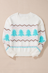 Women's Christmas Tree Crew Neck Christmas Sweater