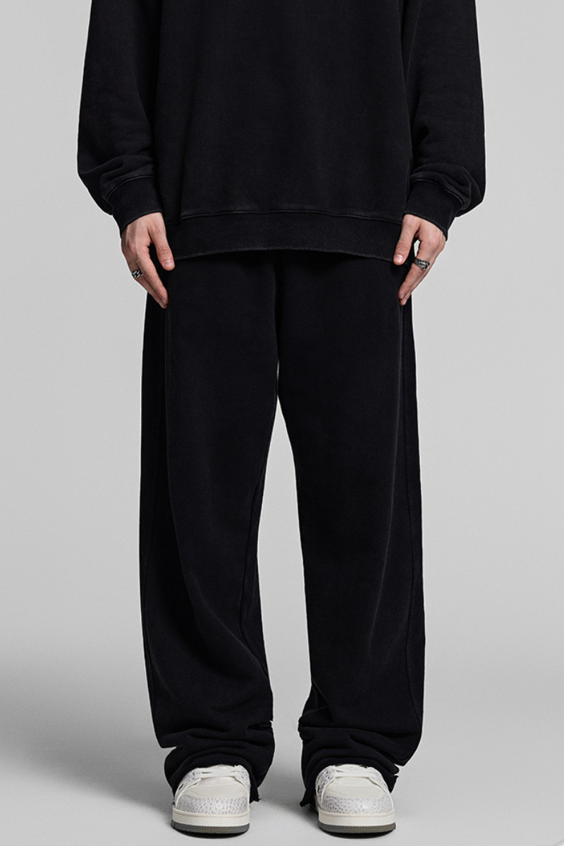Heavy-duty, water-wash casual athletic pants