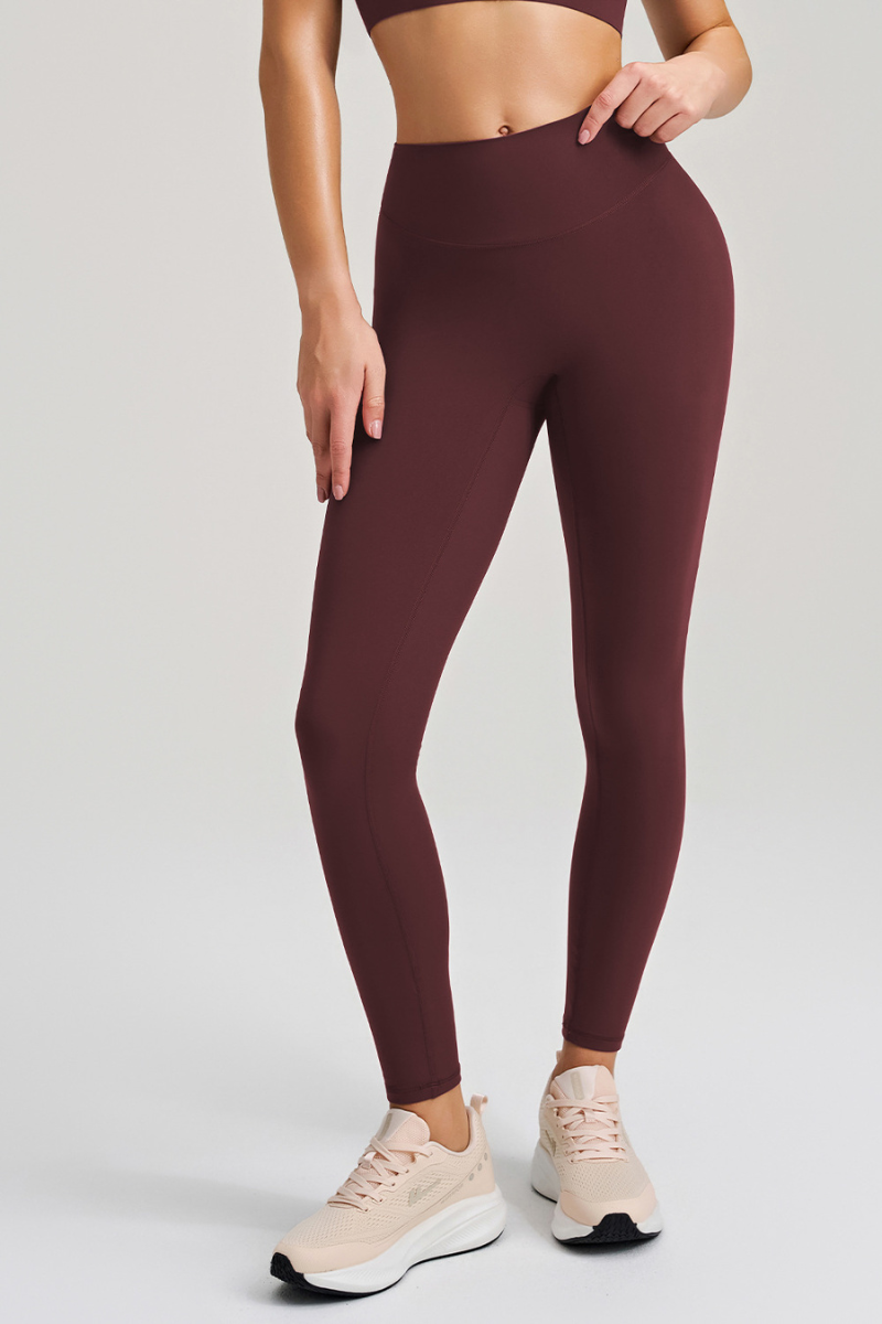 High-waist, seamless fitness pants