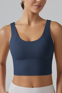 Women's Athletic V-back Wide Straps Bra