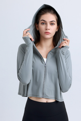 Women's Summer Lightweight Sun Protection UPF Hooded Jacket