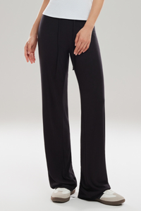 Women’s Drawstring Waist Relaxed Straight Leg Yoga Pants