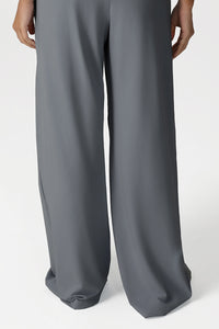 Women Loose-Fit Straight-Leg Yoga Set: Tank Top + Wide-Leg Pants