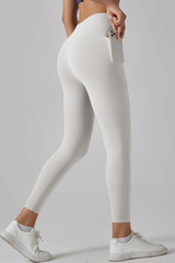 Women's High-Intensity Naked Feel Tight Pocket Yoga Leggings