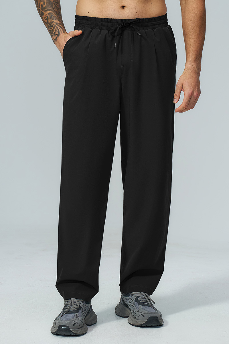 Men's Fall Elastic Waist Drawstring Relaxed Casual Pants