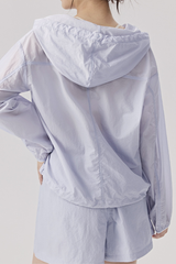 Women's Lightweight Sunscreen Sets:Hoodie And Shorts