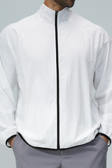 Men's Lightweight Stand Collar Full Zip Sun Protection Jacket