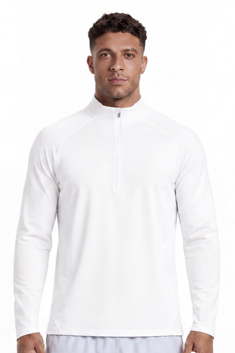 Men's Fall Half Zip Lightweight Thermal Athletic Top